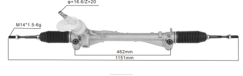 Repuestos De Motos Nicaragua 2B262703 cremallera de dirección asistida 26284042 CHEVROLET