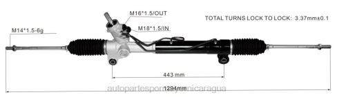 Repuestos Para Motos Nicaragua 2B262706 cremallera de dirección asistida 96626519 96626518 04817547 96626520 CHEVROLET