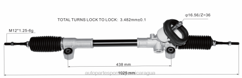 Importadores De Repuestos De Motos En Nicaragua 2B262810 Cremallera de dirección asistida 48001-4la0b 48001-8ga1a 48001-4la1b DAIHATSU