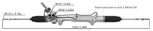 Distribuidores De Repuestos Para Motos Nicaragua 2B262789 cremallera de dirección asistida 05151705af DODGE/CHRYSLER