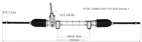 Repuestos De Motos Nicaragua 2B262793 cremallera de dirección asistida 68543684aa 52158008 DODGE/CHRYSLER