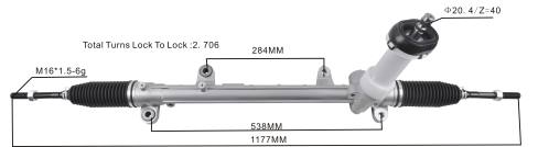 Mayoristas De Repuestos De Auto 2B262752 cremallera de dirección asistida 56500-d3100 56500-d7100 HYUNDAI/KIA