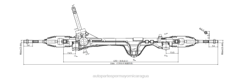 Repuestos Para Motos Nicaragua 2B262746 cremallera de dirección asistida 56500-l400a HYUNDAI/KIA