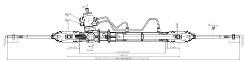 Repuestos De Auto Nicaragua 2B262551 cremallera de dirección asistida mb911897 MITSUBISHI