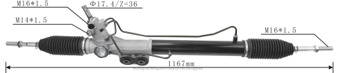 Repuestos De Motos Yamaha Nicaragua 2B262585 cremallera de dirección asistida 49200-3x03a NISSAN