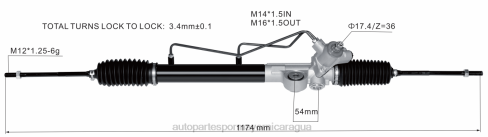 Repuestos De Motos Yamaha Nicaragua 2B262595 cremallera de dirección asistida 49001-wd001 NISSAN
