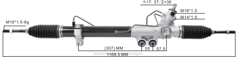 Repuestos Suzuki Motos Nicaragua 2B262567 cremallera de dirección asistida 49001-4kh0a 49001-4kh1a 49001-4kd0a 49001-4kd1a NISSAN