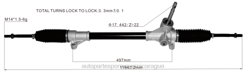 Repuestos Para Motos Nicaragua 2B262836 cremallera de dirección asistida 23641782 WULING