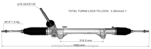 Repuestos Para Motos Nicaragua 2B262806 Cremallera de dirección asistida 48001-8099r 480011626r RENAULT