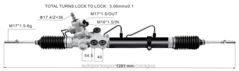 Mayoristas De Repuestos De Auto 2B262482 cremallera de dirección asistida 44250-26220 TOYOTA