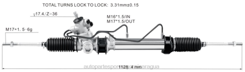 Repuestos De Auto Nicaragua 2B262481 cremallera de dirección asistida 44250-26040 44200-26341 TOYOTA