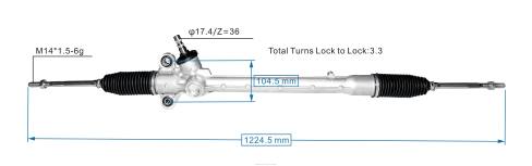 Repuestos De Auto Nicaragua 2B262501 cremallera de dirección asistida 45510-bz360 TOYOTA