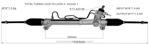 Repuestos De Motos Honda Nicaragua 2B262474 cremallera de dirección asistida 44200-12770 TOYOTA