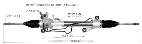 Repuestos De Motos Nicaragua 2B262473 cremallera de dirección asistida 44200-13021 44250-02170 TOYOTA