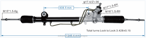Repuestos De Motos Yamaha Nicaragua 2B262465 cremallera de dirección asistida 44250-04020 TOYOTA