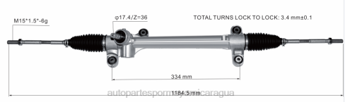 Repuestos Para Motos Nicaragua 2B262436 cremallera de dirección asistida 45510-68060 TOYOTA