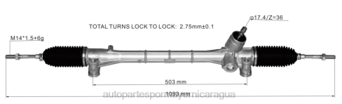 Repuestos Para Motos Nicaragua 2B262476 cremallera de dirección asistida 45510-47060 TOYOTA