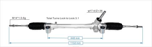 Repuestos Suzuki Motos Nicaragua 2B262507 cremallera de dirección asistida 45510-0d560 TOYOTA