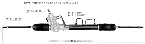 Repuestos Suzuki Motos Nicaragua 2B262517 cremallera de dirección asistida 44250-10160 44250-0a010 44250-0a011 44250-0a012 44250-0a020 TOYOTA