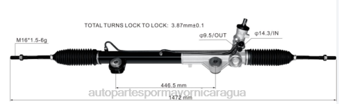 Repuestos Para Motos Nicaragua 2B262666 cremallera de dirección asistida 8l3z-3504-drm FORD