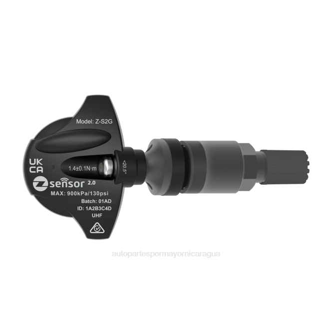 Repuestos De Motos Nicaragua DRX01391 Holden oe sensor tpms de repuesto - oe p/n 95712232, 13598773 frecuencia 433 mhz vástago de válvula de metal - gris oscuro